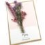 Wenskaart dankjewel bedankt merci droogbloemen gedroogde bloem kaart